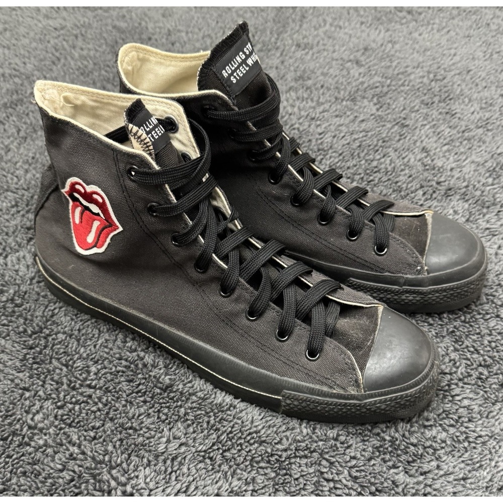 Converse Rolling Stones Steel Wheels Sneakers Rare Vintage Made in USA Size 10 M